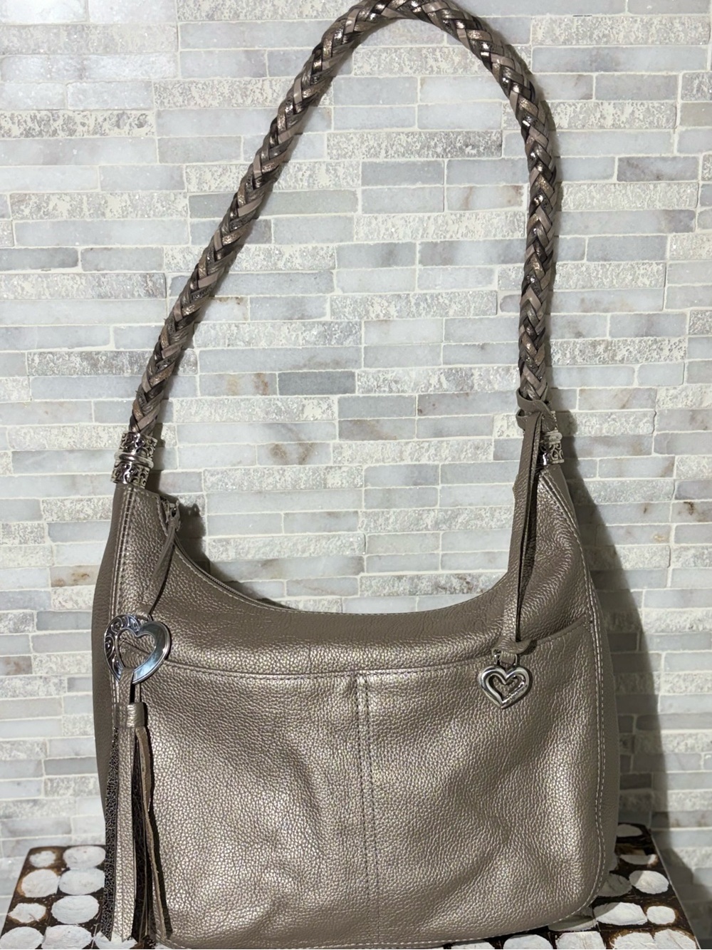 Brighton Barbados Ziptop Hobo bag in excellent condition - like new